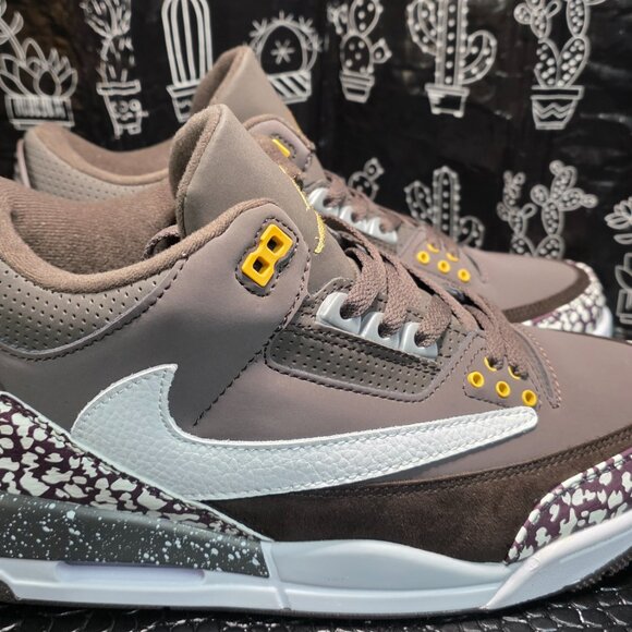Custom Jordan 3-Inspired Sneakers – Travis Scott Fantasy Colorway Size US 11 - Picture 7 of 11